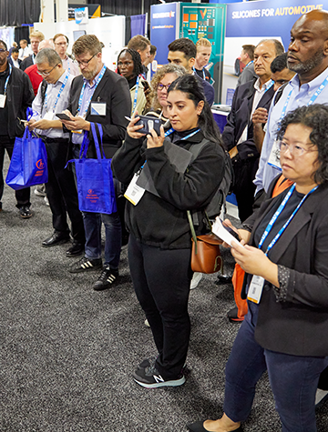 Attendees Enjoying Expo