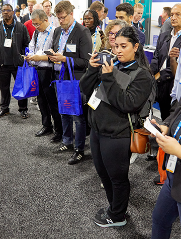 Attendees Enjoying Expo