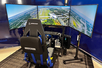 eFlyer 2 all-electric conventional takeoff and landing aircraft (eCTOL) flight simulator